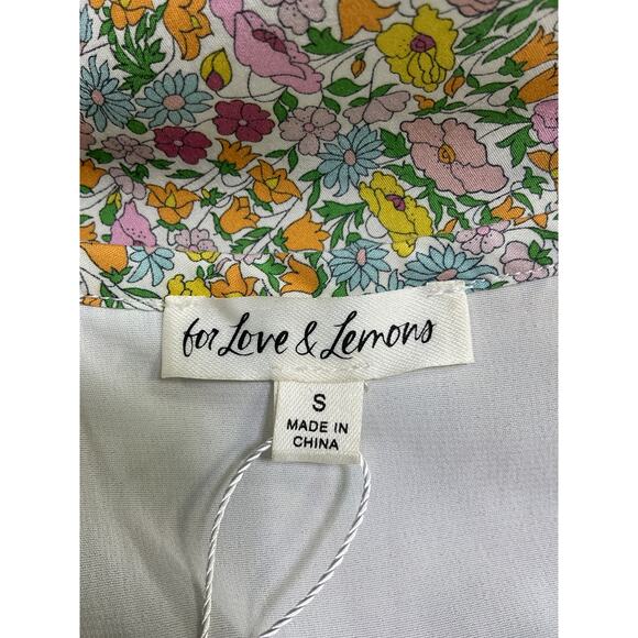 For Love & Lemons 'Raleigh' Green Cotton Midi Dress Size S - Picture 4 of 5